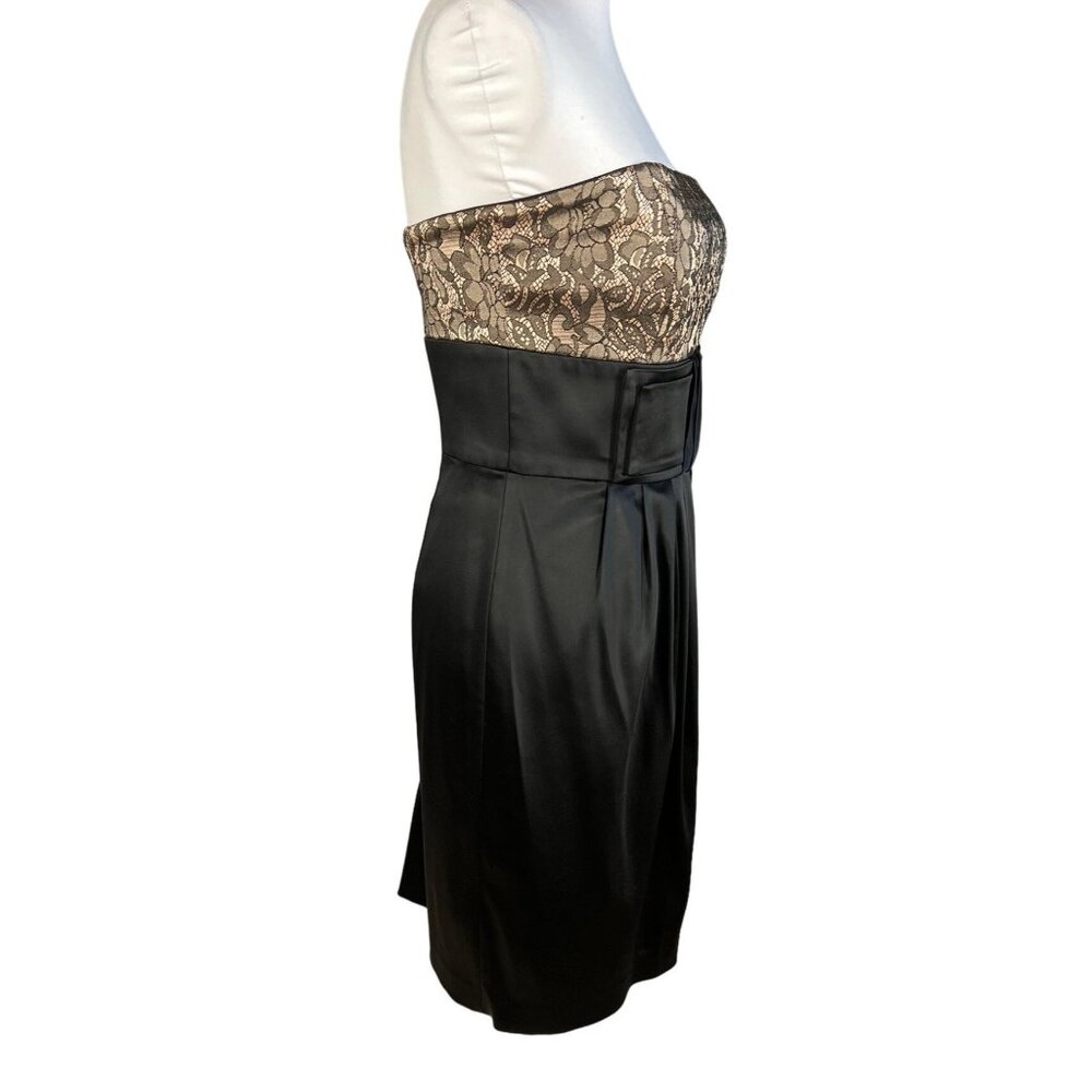 Maggie London Sleeveless Lace Detail Dress Size 4 - Picture 5 of 9